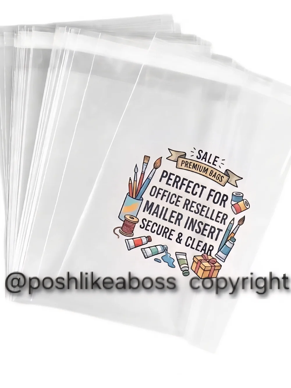 Clear Resealable Plastic Bags Pack 10 Office 11 X 15 Bigger Sz